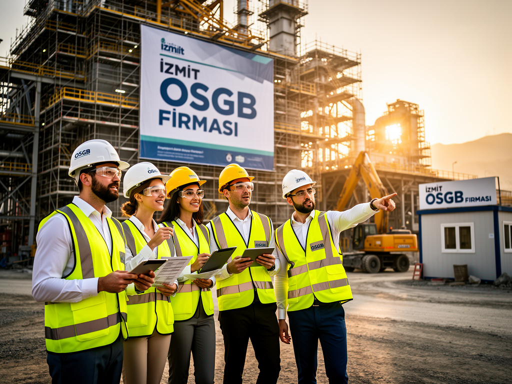 İzmit'de saha denetimi yapan iş güvenliği uzmanı