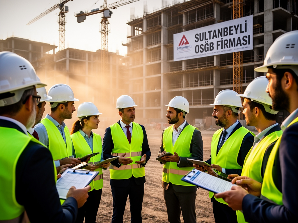 Sultanbeyli'de saha denetimi yapan iş güvenliği uzmanı