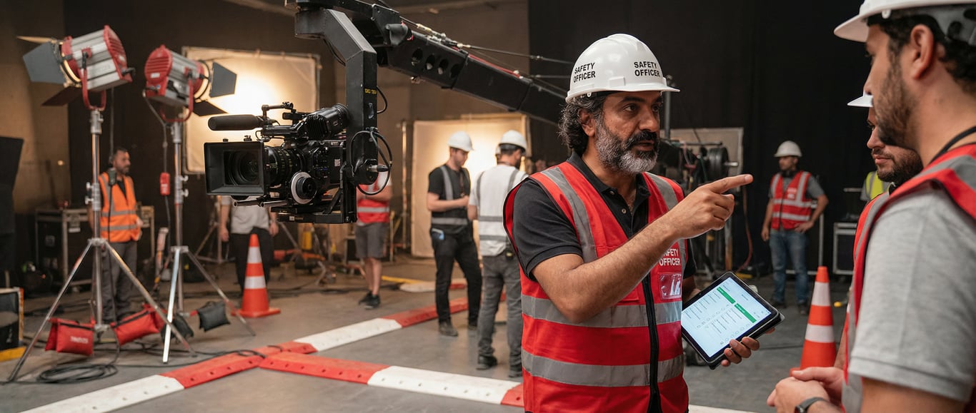 Işıklar, Kamera, Güvenlik! Film Setlerinde ve Reklam Çekimlerinde İSG'nin Görünmez Kahramanları.